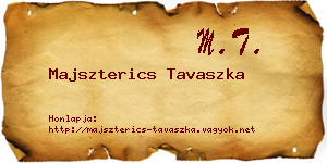 Majszterics Tavaszka névjegykártya